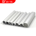 Outer diameter 28mm aluminium lean pipe plastic coated pipe with Oxidation blasting outside